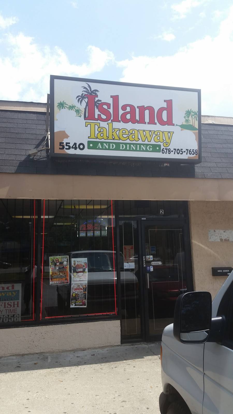 Island Take Away And Dining | restaurant | 5540 Old National Hwy, Atlanta, GA 30349, USA | 6787057658 OR +1 678-705-7658