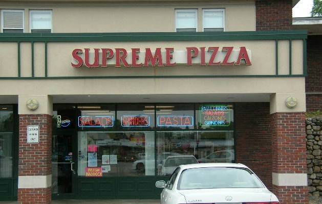 Supreme Pizza & Subs | meal takeaway | 883 Main St, Walpole, MA 02081, USA | 5086686303 OR +1 508-668-6303