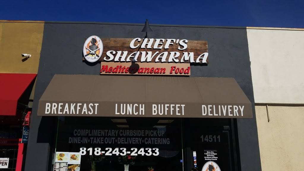 Chef’s Shawarma Mediterranean Food | restaurant | 14511 Sylvan St, Van Nuys, CA 91411, USA | 8182432433 OR +1 818-243-2433