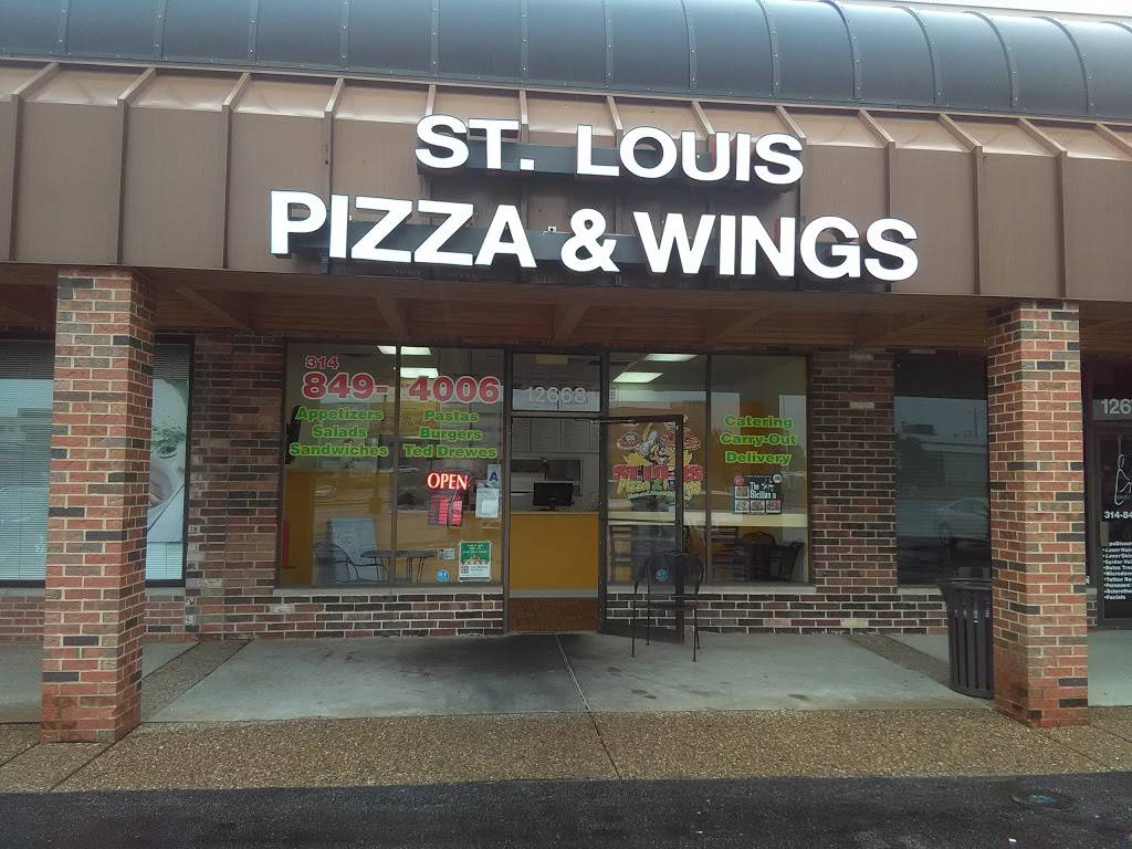 St Louis Pizza & Wings | restaurant | 12668 Lamplighter Square Shopping Center, St. Louis, MO 63128, USA | 3148494006 OR +1 314-849-4006