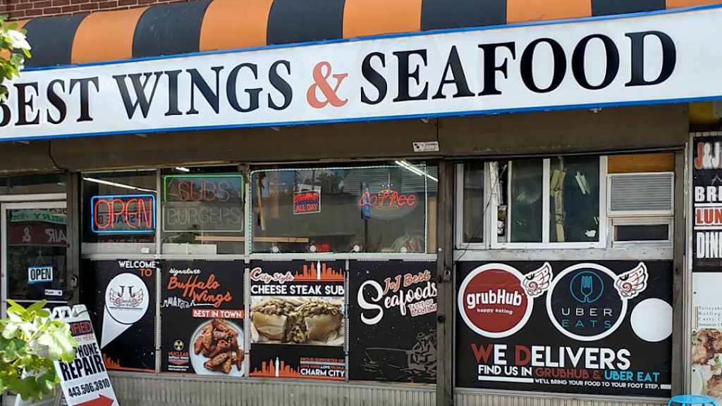 J & J Best Wing and Seafood | restaurant | 3117 W North Ave, Baltimore, MD 21216, USA | 4103013496 OR +1 410-301-3496