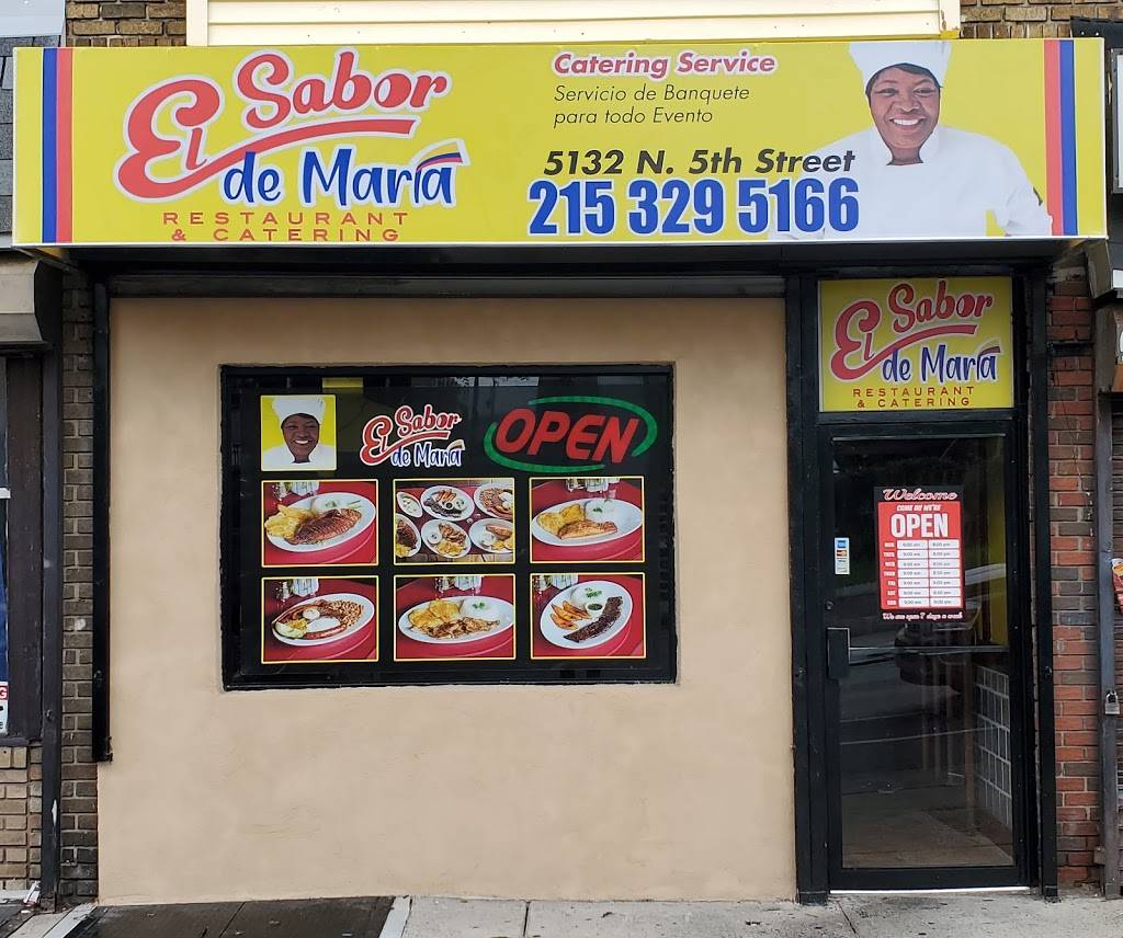 El Sabor de Maria | restaurant | 5132 N 5th St, Philadelphia, PA 19120, USA | 2153295166 OR +1 215-329-5166