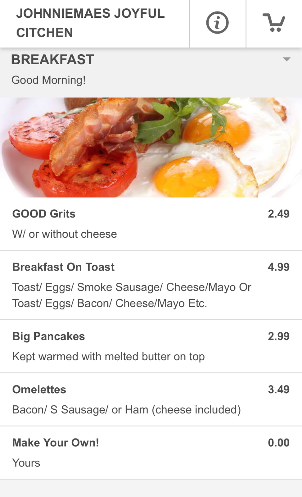 Johnniemaes Joyful Citchen | restaurant | 6820 Morrison Rd D208, New Orleans, LA 70126, USA | 5043153000 OR +1 504-315-3000