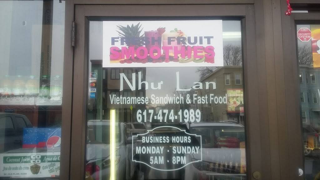 Nhu Lan Baguette | meal takeaway | 1155 Dorchester Ave, Dorchester, MA 02125, USA | 6174741989 OR +1 617-474-1989