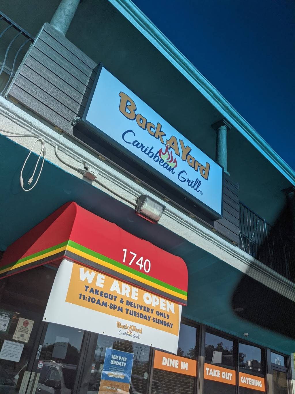 BackAYard Caribbean Grill | restaurant | 1740 S Winchester Blvd, Campbell, CA 95008, USA | 4088662666 OR +1 408-866-2666