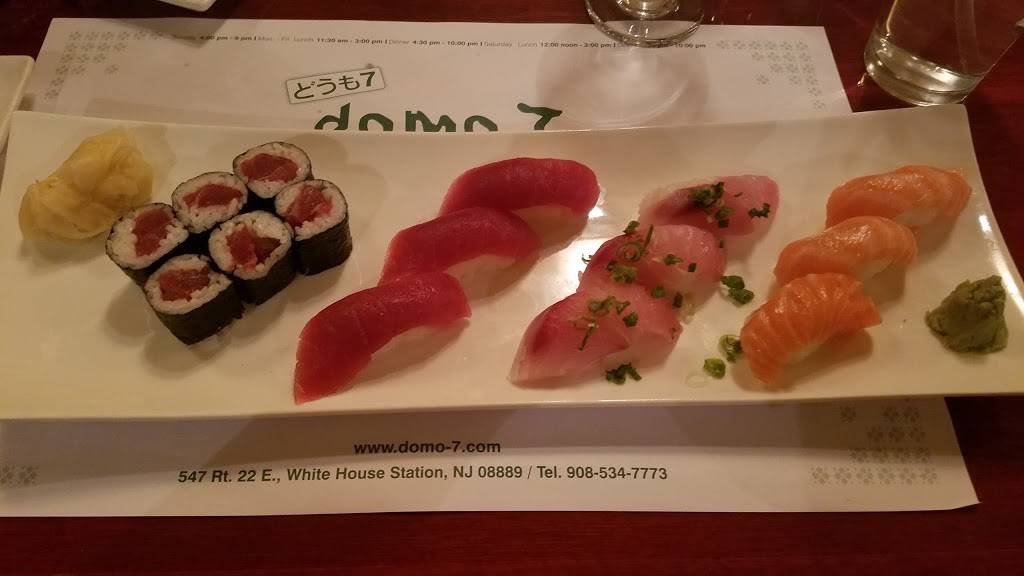 Domo 7 Japanese Restaurant | restaurant | 547 US-22, Whitehouse Station, NJ 08889, USA | 9085347773 OR +1 908-534-7773