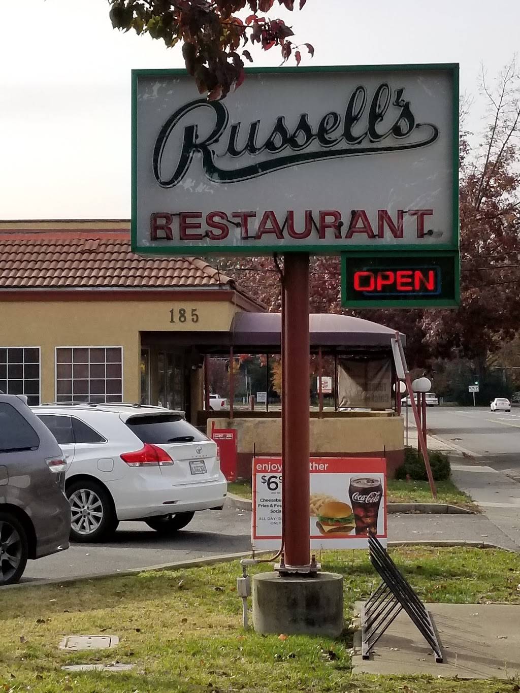 Russells Sunrise Cafe | restaurant | 185 Cohasset Rd, Chico, CA 95926, USA | 5303435543 OR +1 530-343-5543