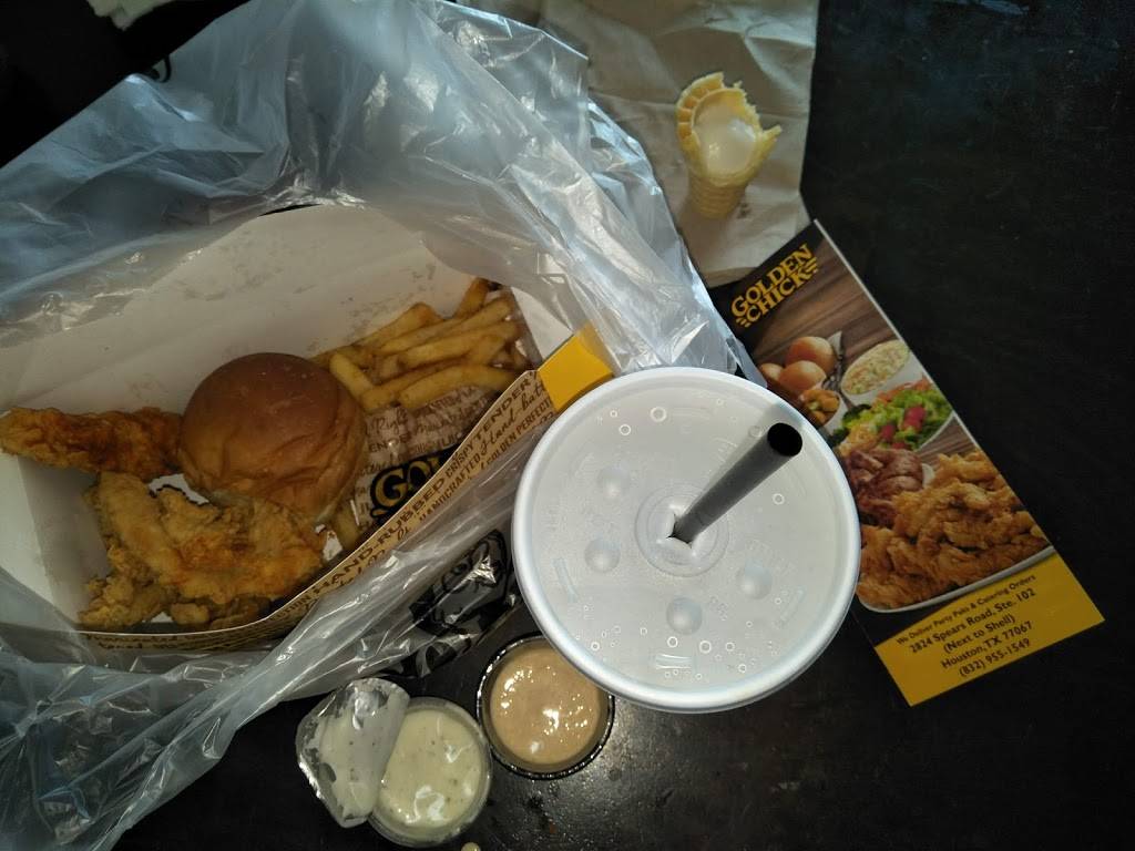Golden Chick | meal takeaway | 2824 Spears Rd, Houston, TX 77067, USA | 8329551549 OR +1 832-955-1549