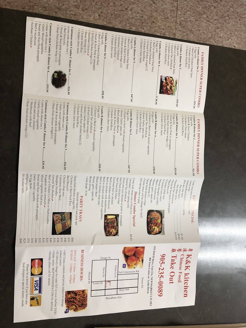 K&K Kitchen Chinese food | restaurant | Newmarket, ON L3Y 7B6, Canada | 9052350089 OR +1 905-235-0089