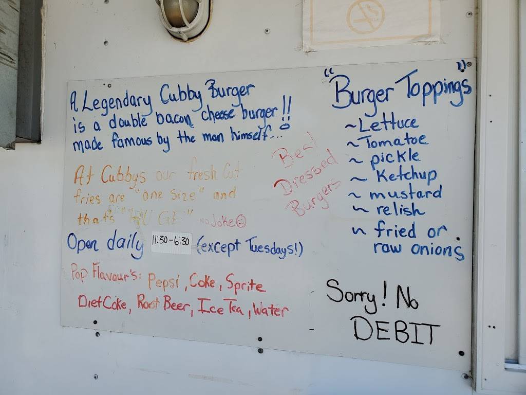 Cubbys | restaurant | 24 Ferry Ln, Deseronto, ON K0K 1X0, Canada | 6137433797 OR +1 613-743-3797