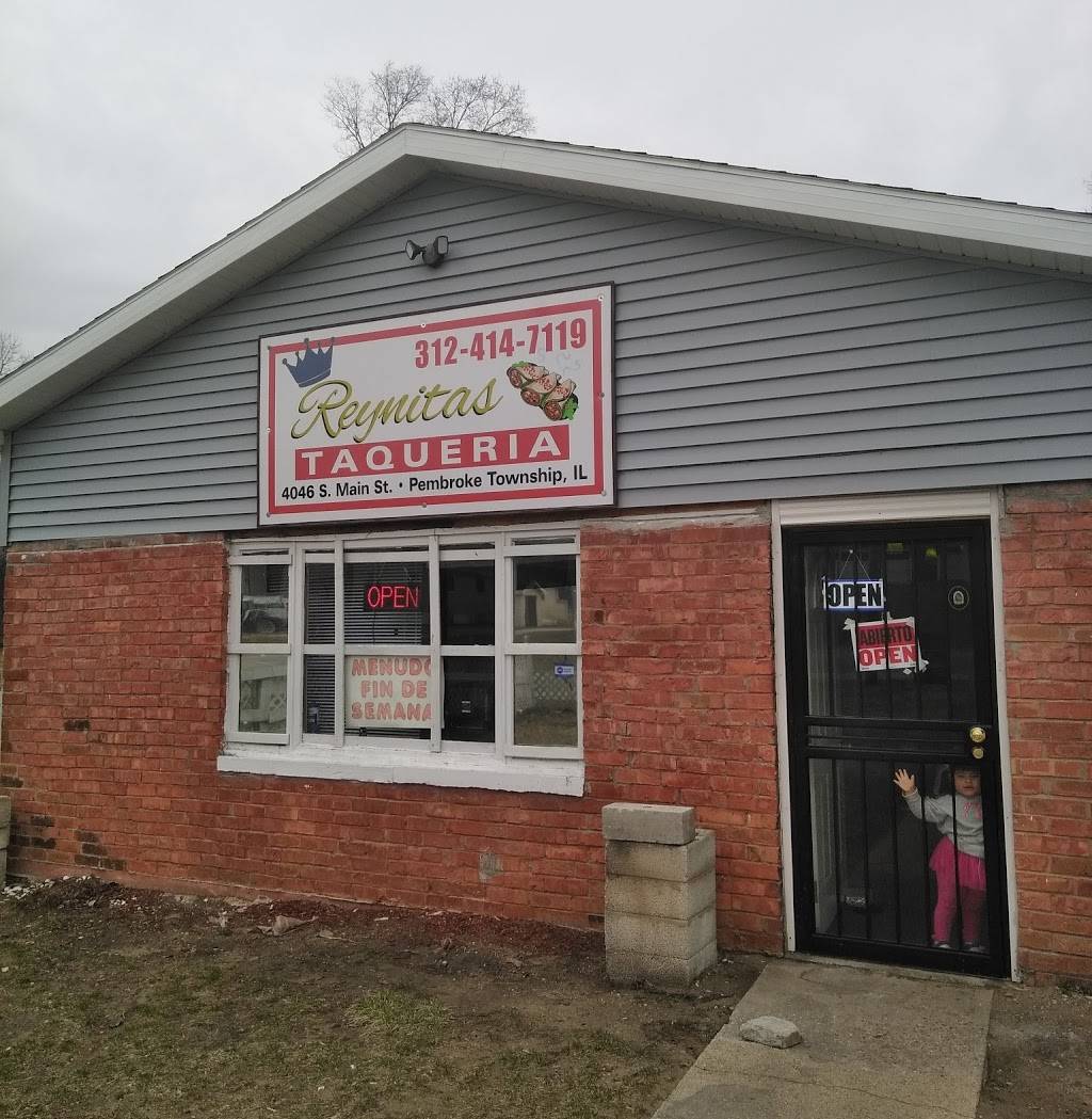 Reynitas Taqueria | restaurant | 4046 S Main St, Pembroke Township, IL 60958, USA | 3124147119 OR +1 312-414-7119
