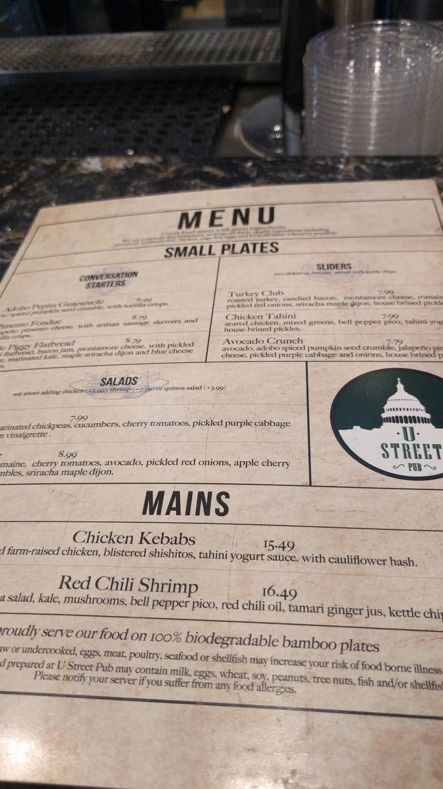 U Street Pub - Reagan Airport | restaurant | Ronald Reagan Washington National Airport, Arlington, VA 22202, USA | 7034171086 OR +1 703-417-1086