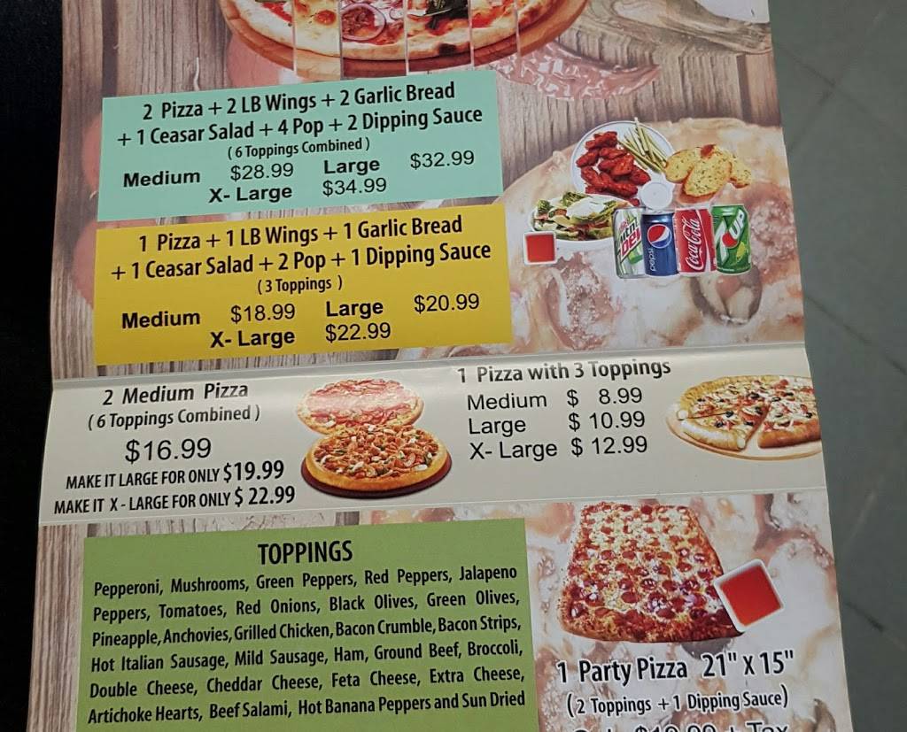Marios Pizza & Wings | restaurant | 171 Mohawk Rd E, Hamilton, ON L9A 2H4, Canada | 9053837777 OR +1 905-383-7777