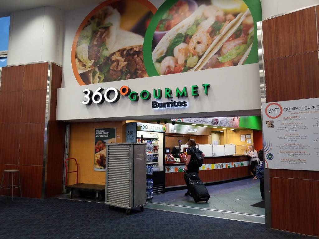 360° Gourmet Burrito | restaurant | Terminal 1, Gate B-15, McCarran International Airport, 5757 Wayne Newton Blvd, Las Vegas, NV 89119, USA | 8776727467 OR +1 877-672-7467