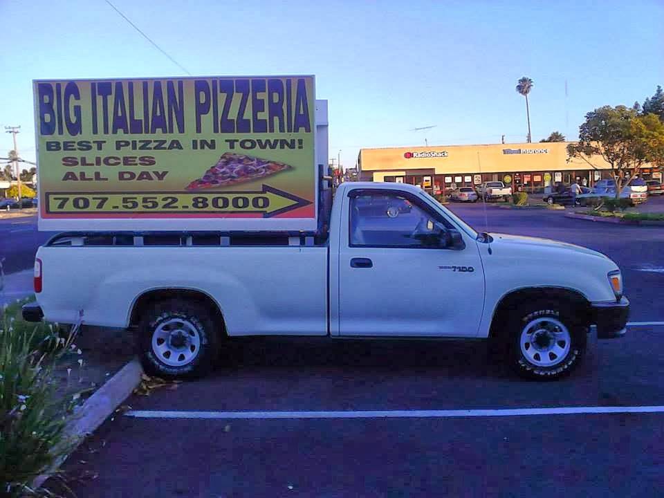 Big Italian Pizzeria & Ristorante | meal takeaway | 3335 Sonoma Blvd #20, Vallejo, CA 94590, USA | 7075528000 OR +1 707-552-8000
