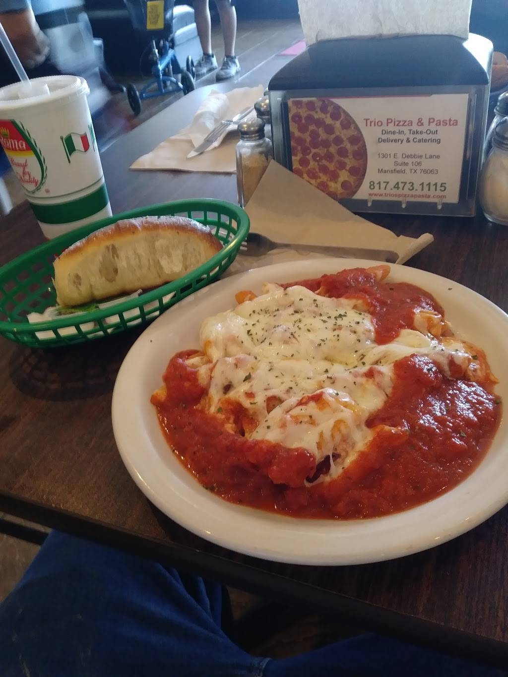 Trio Pizza Pasta | meal delivery | 1301 E Debbie Ln STE 106, Mansfield, TX 76063, USA | 8174731115 OR +1 817-473-1115