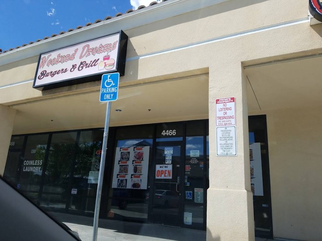 Weekend Dreams Burgers & Grill | restaurant | 4466 W Ashlan Ave, Fresno, CA 93722, USA | 5592749416 OR +1 559-274-9416