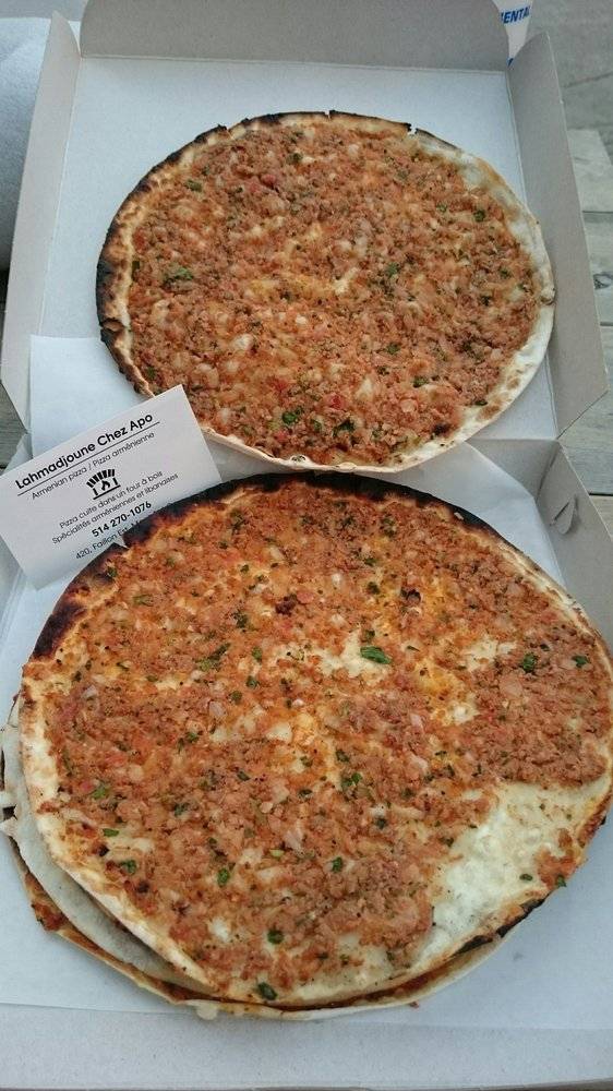 Lahmadjoune Chez Apo | restaurant | 420 Rue Faillon E, Montréal, QC H2R 1L4, Canada | 5142701076 OR +1 514-270-1076