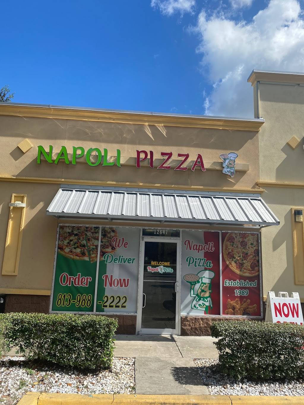 Napoli pizza | restaurant | 12647 N 56th St, Tampa, FL 33617, USA | 8139882222 OR +1 813-988-2222