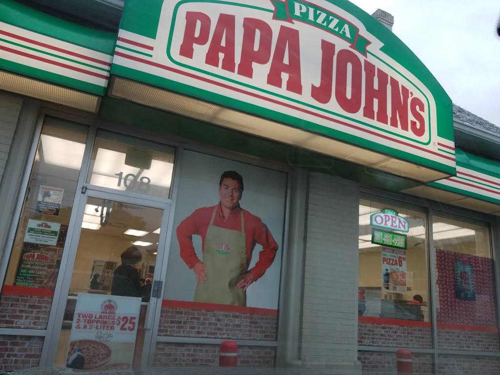 Papa Johns Pizza | restaurant | 108 University Blvd W, Silver Spring, MD 20901, USA | 3016814400 OR +1 301-681-4400