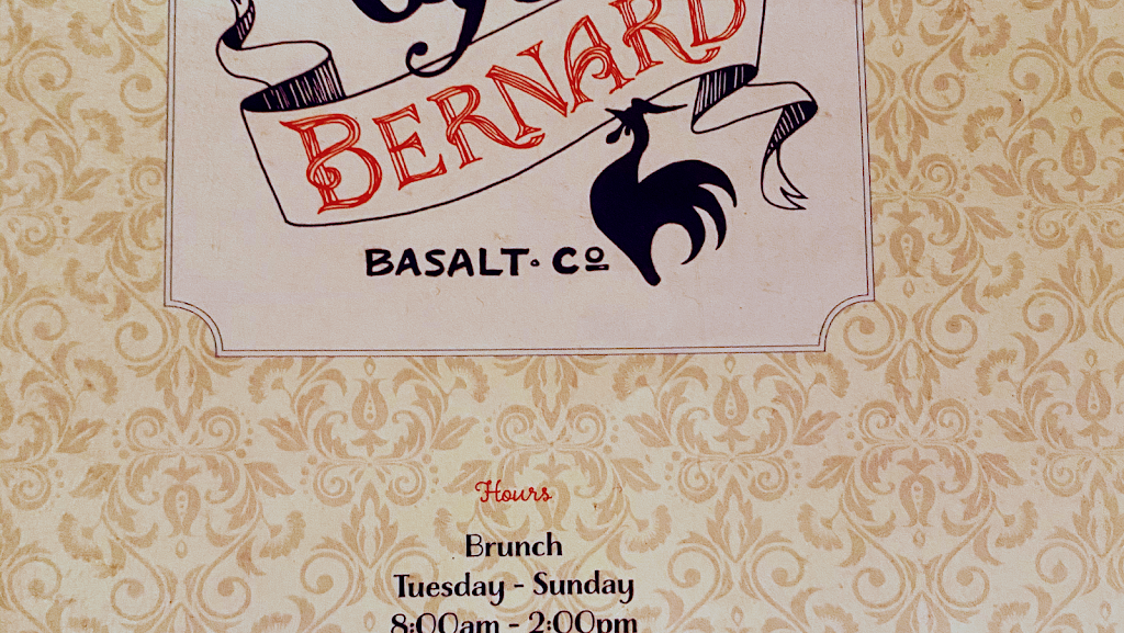 Cafe Bernard | restaurant | French Bistro Bakery Café, 200 Midland Ave, Basalt, CO 81621, USA | 9709274292 OR +1 970-927-4292