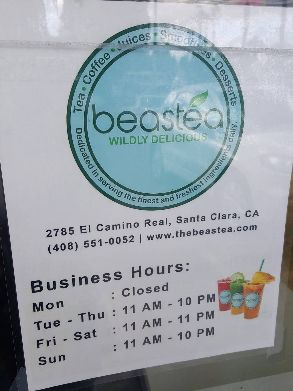 Beastea | meal takeaway | 2785 El Camino Real, Santa Clara, CA 95051, USA | 4086421745 OR +1 408-642-1745