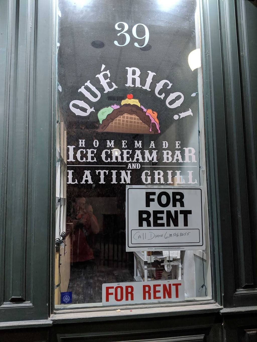 Que Rico! Homemade Icecream Bar and Latin Grill | restaurant | 39 W Gay St, West Chester, PA 19380, USA | 6103444939 OR +1 610-344-4939