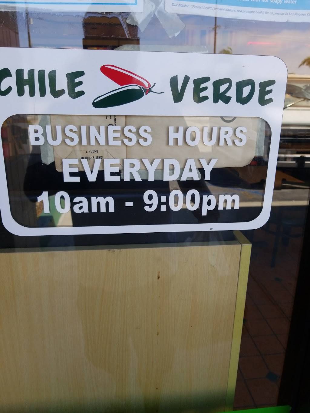 Chile Verde | restaurant | 270 E Sepulveda Blvd, Carson, CA 90745, USA | 3108352234 OR +1 310-835-2234