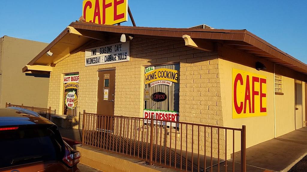 Two Seasons Cafe | cafe | 6320 E Main St, Mesa, AZ 85205, USA | 4806411161 OR +1 480-641-1161