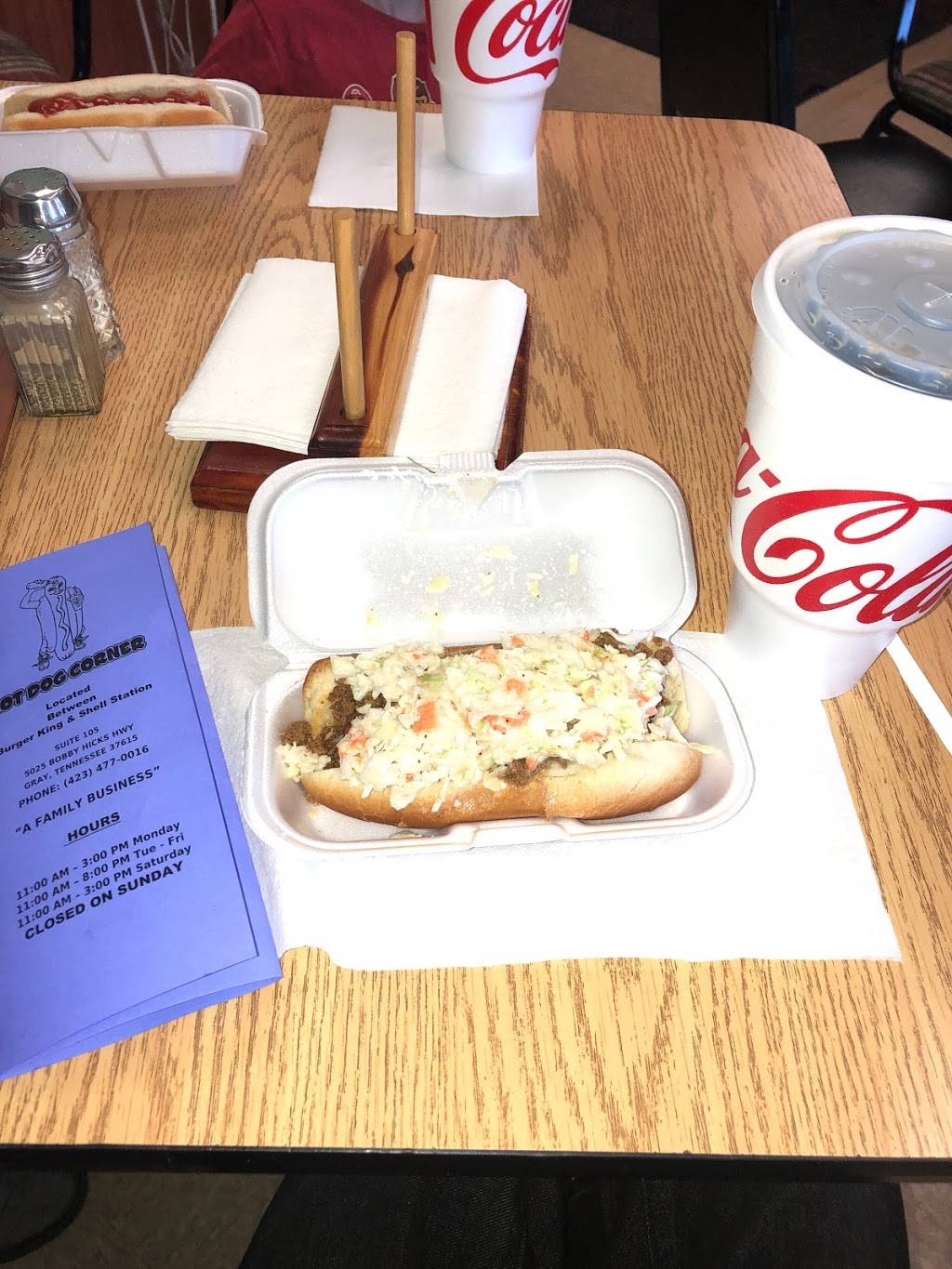 Hot Dog Corner | restaurant | 5025 Bobby Hicks Hwy #105, Johnson City, TN 37615, USA | 4234770016 OR +1 423-477-0016