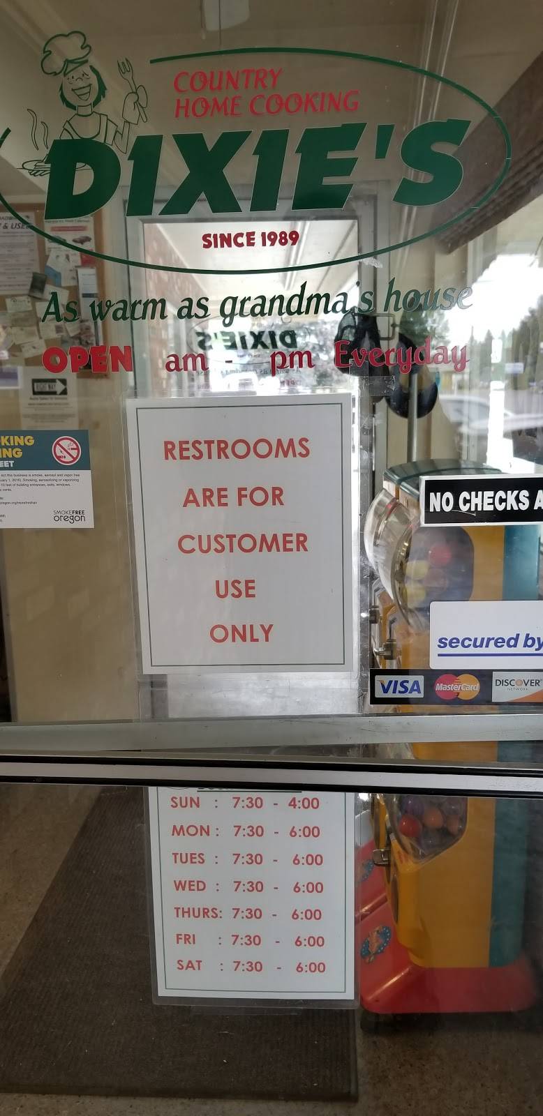 Dixies Cafe | restaurant | 9649, 25903 OR-126, Veneta, OR 97487, USA | 5419354241 OR +1 541-935-4241