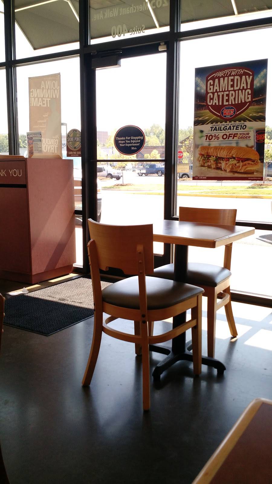 Jersey Mikes Subs | restaurant | 265 Merchant Walk Ave Suite 1004, Charlottesville, VA 22902, USA | 4343288694 OR +1 434-328-8694