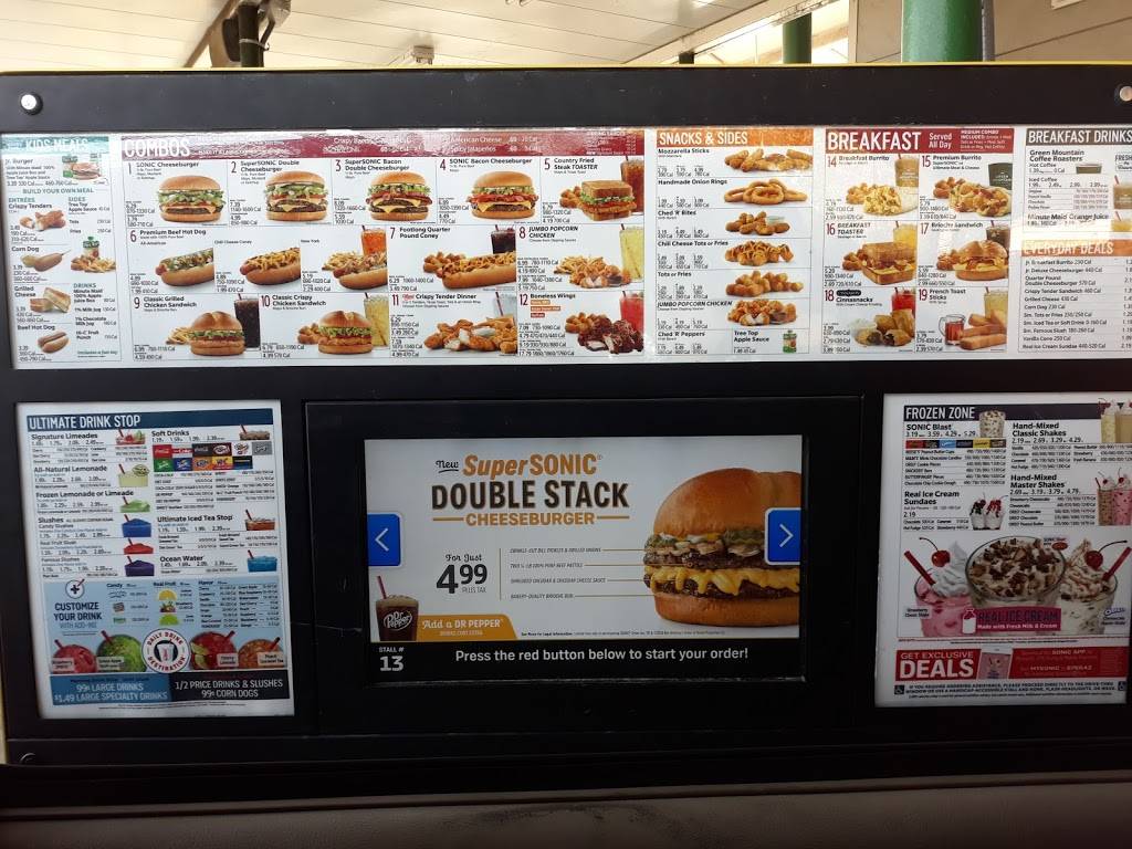 Sonic Drive-In | restaurant | 7702 E Harry St, Wichita, KS 67207, USA | 3166828531 OR +1 316-682-8531
