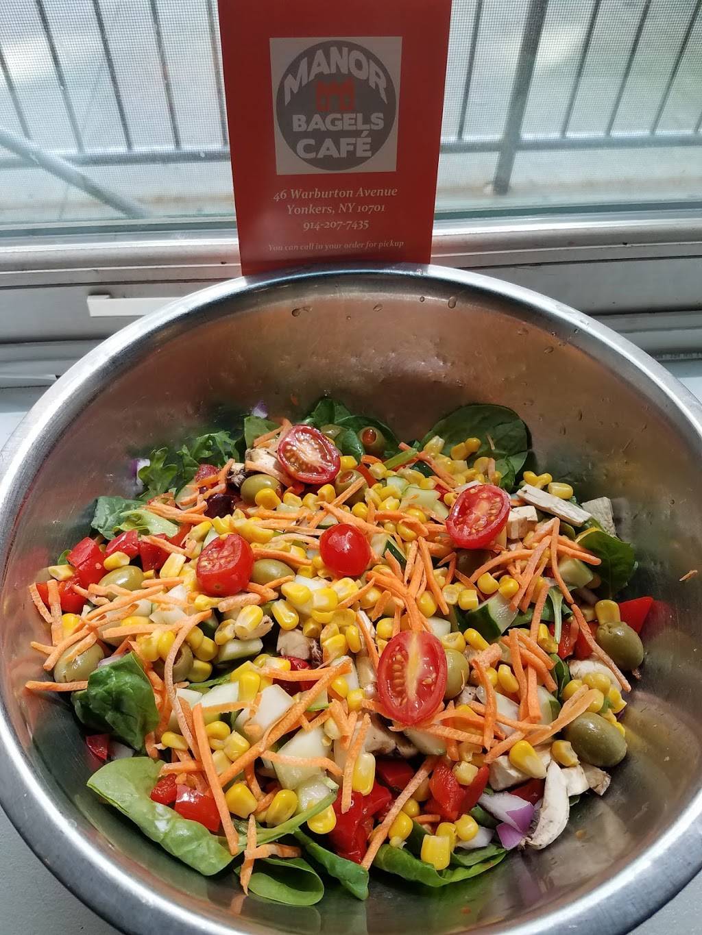 Manor Bagels Cafe | cafe | 46 Warburton Ave, Yonkers, NY 10701, USA | 9142077435 OR +1 914-207-7435