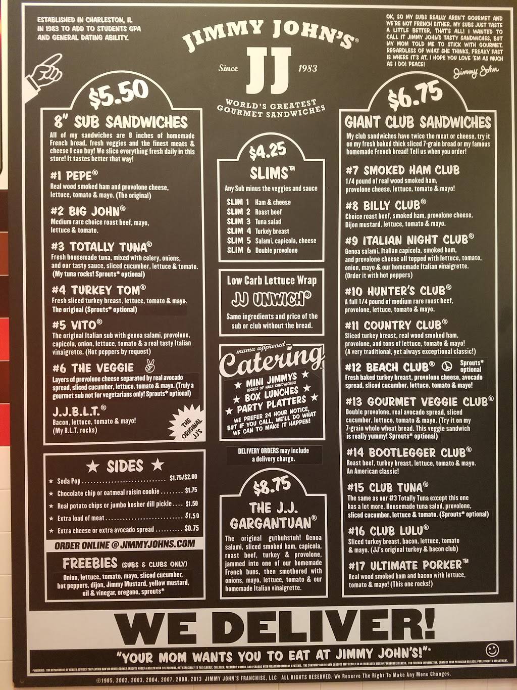 Jimmy Johns | meal delivery | 120-A Century Pl Blvd, Kernersville, NC 27284, USA | 3369922800 OR +1 336-992-2800