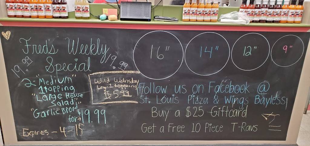 St Louis Pizza & Wings | restaurant | 4237 Bayless Ave, St. Louis, MO 63123, USA | 3145446161 OR +1 314-544-6161