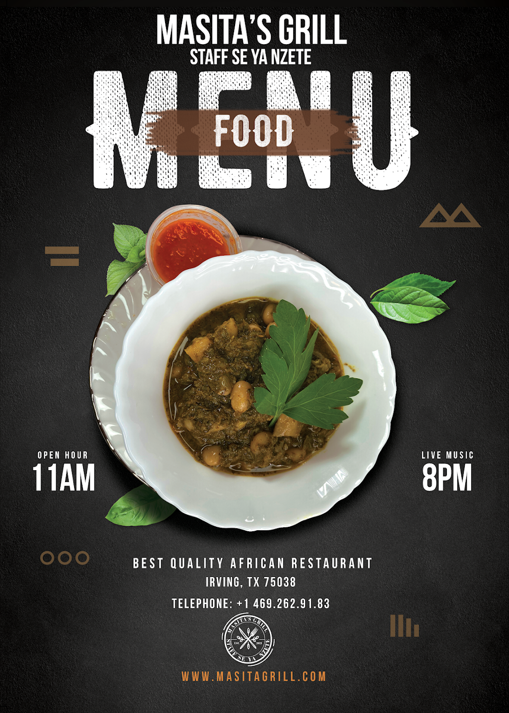 Masita Grill | restaurant | 3718 Portland St #268, Irving, TX 75038, USA | 4692629183 OR +1 469-262-9183