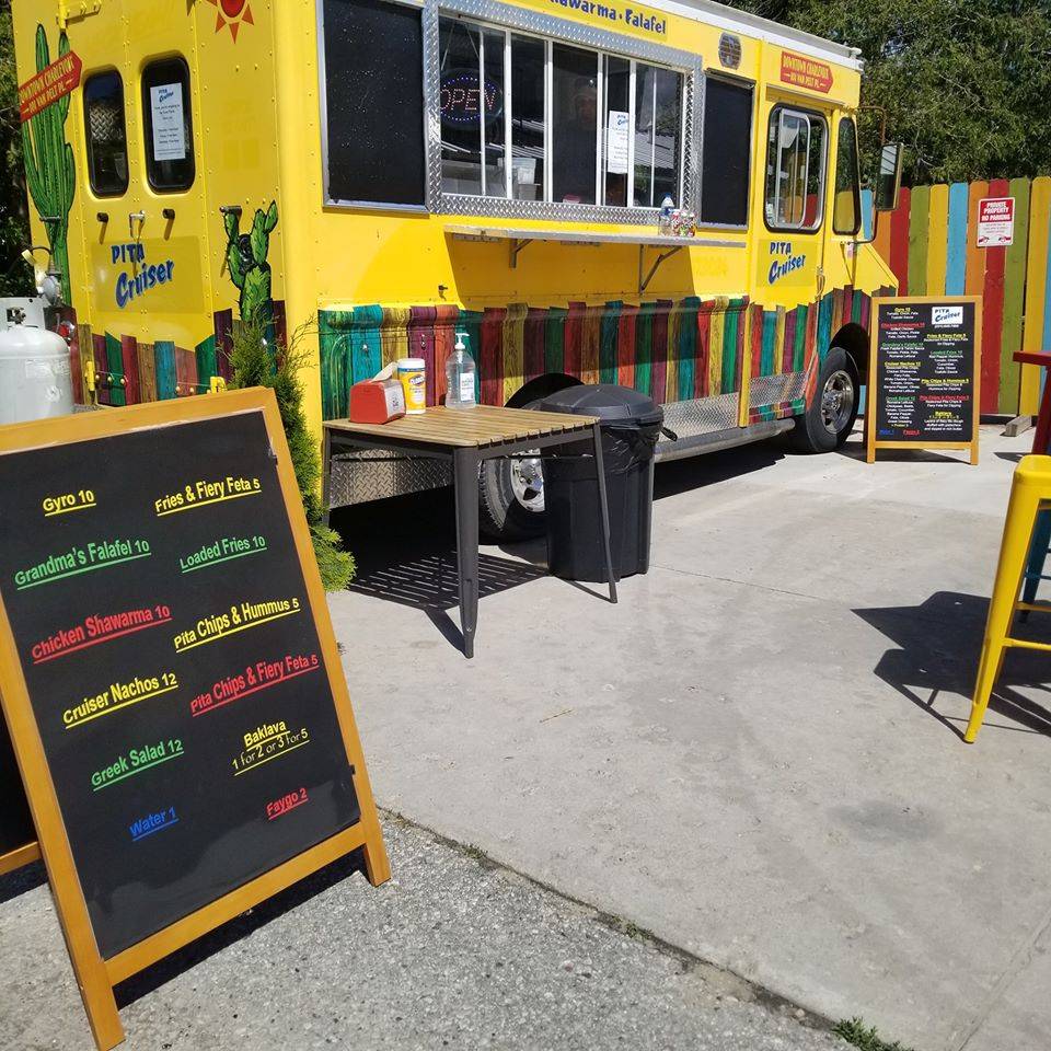 Pita Cruiser Food Truck | restaurant | 101 Van Pelt Pl, Charlevoix, MI 49720, USA | 2316457655 OR +1 231-645-7655
