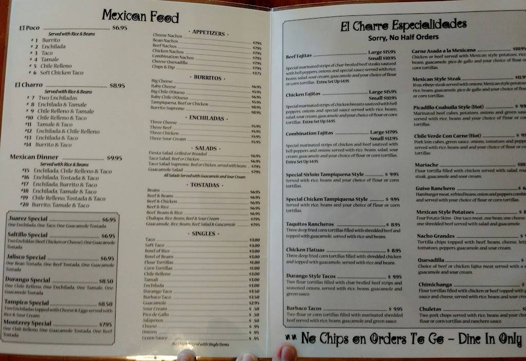 El Charro Restaurant | restaurant | 617 N Carnegie St, Carnegie, OK 73015, USA | 5806542424 OR +1 580-654-2424