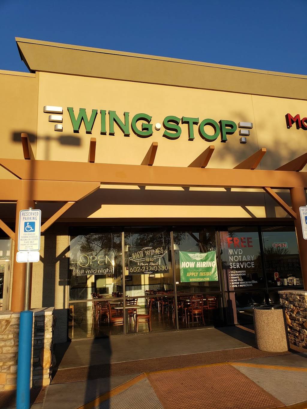 Wingstop | restaurant | 5130 W Baseline Rd Ste 106, Laveen Village, AZ 85339, USA | 6022373330 OR +1 602-237-3330