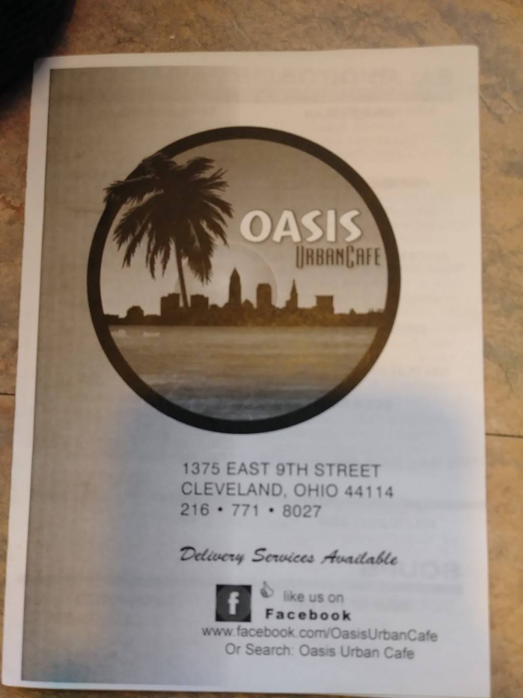 Oasis Urban Cafe | restaurant | 1375 E 9th St, Cleveland, OH 44114, USA | 2167718027 OR +1 216-771-8027