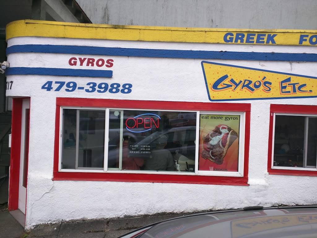 Gyros Etc. | restaurant | 2717 6th St, Bremerton, WA 98312, USA | 3604793988 OR +1 360-479-3988
