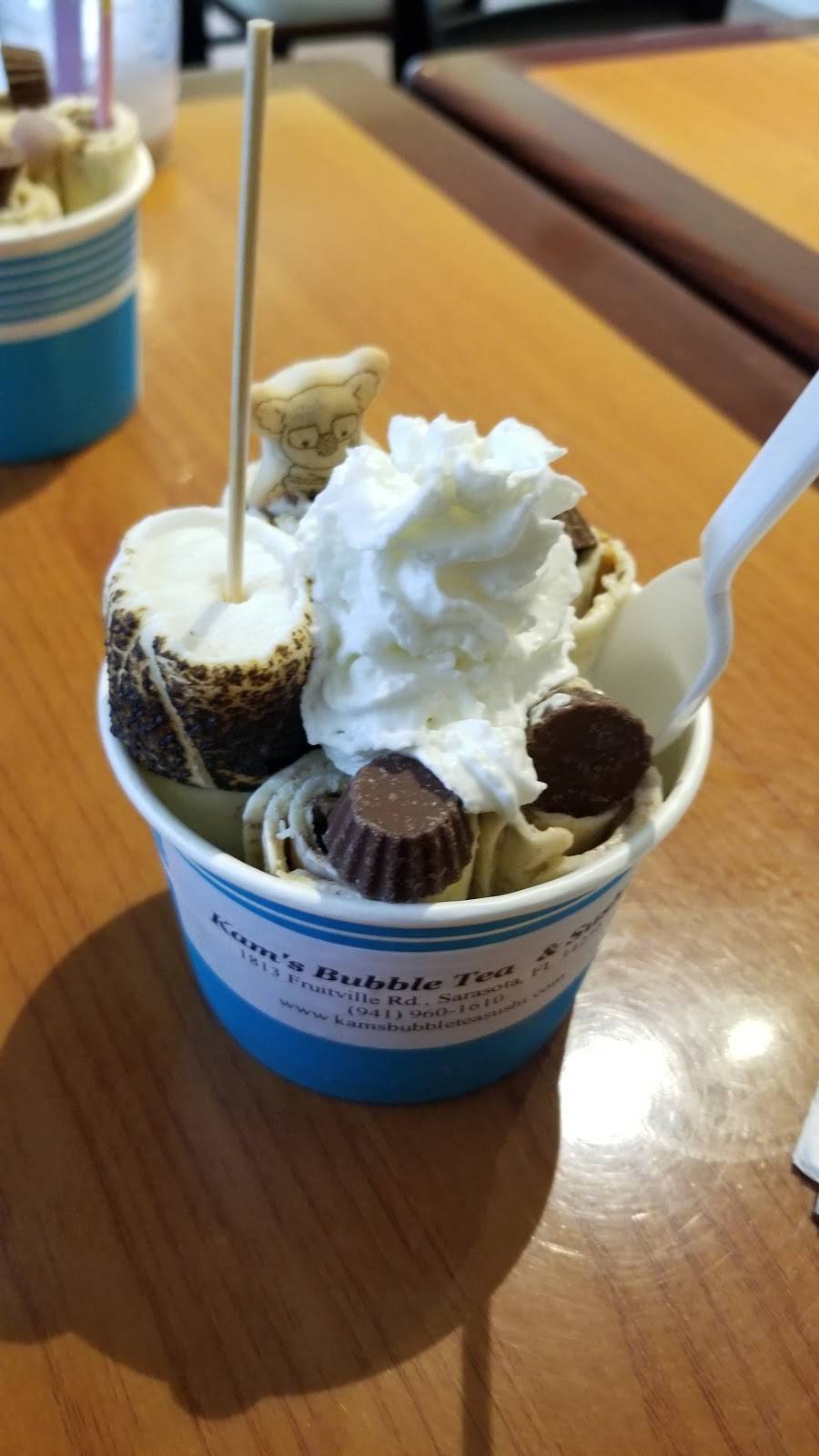 Kams Bubble Tea & Sushi | cafe | 1813 Fruitville Rd, Sarasota, FL 34236, USA | 9419601610 OR +1 941-960-1610