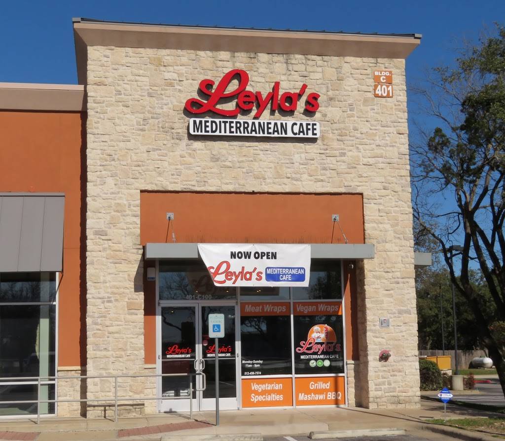 Leylas Mediterranean Cafe | restaurant | 401 W Whitestone Blvd, Cedar Park, TX 78613, USA | 5124567574 OR +1 512-456-7574