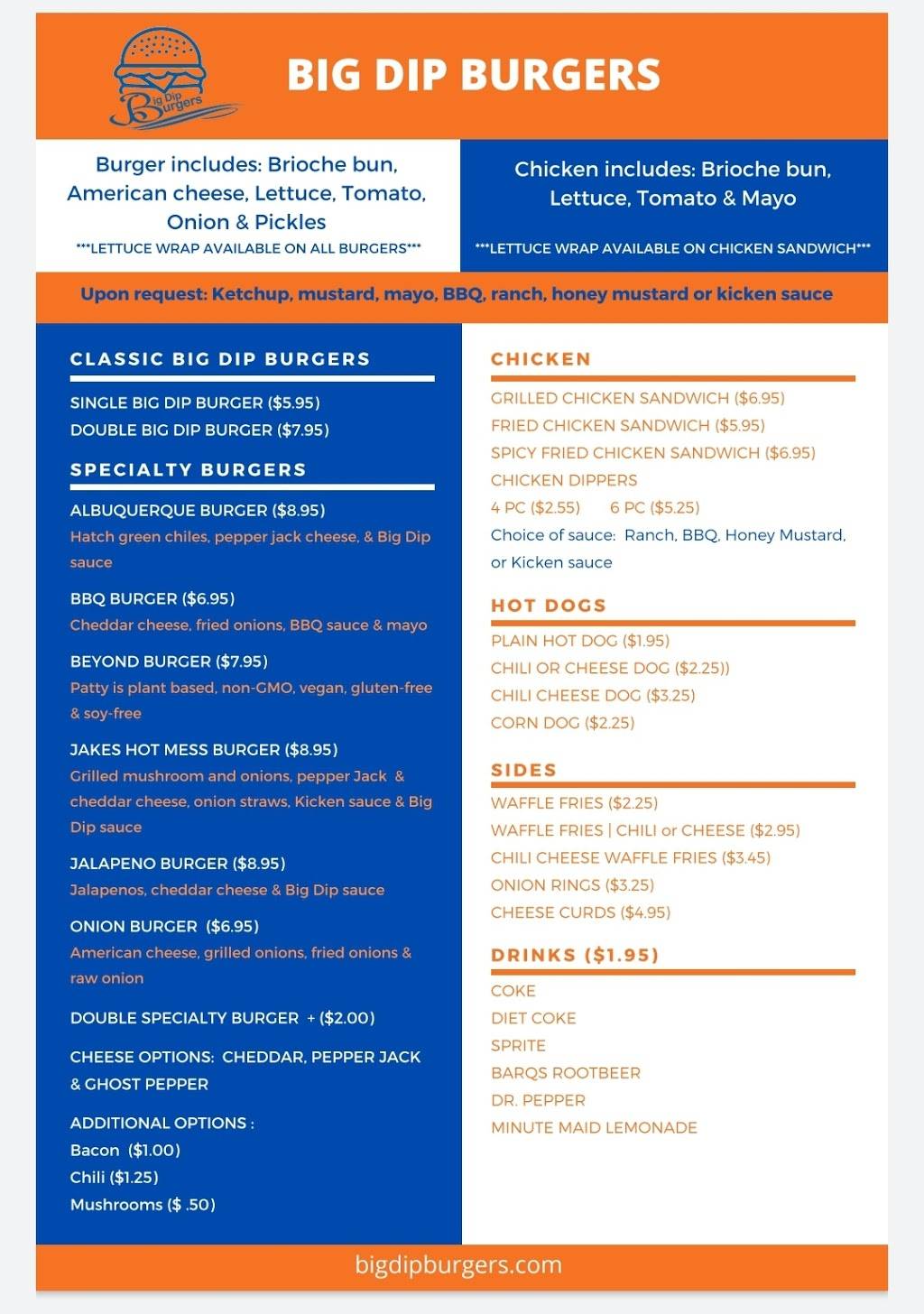 Big Dip Burgers | restaurant | 725 E Walled Lake Dr, Walled Lake, MI 48390, USA | 2489568683 OR +1 248-956-8683