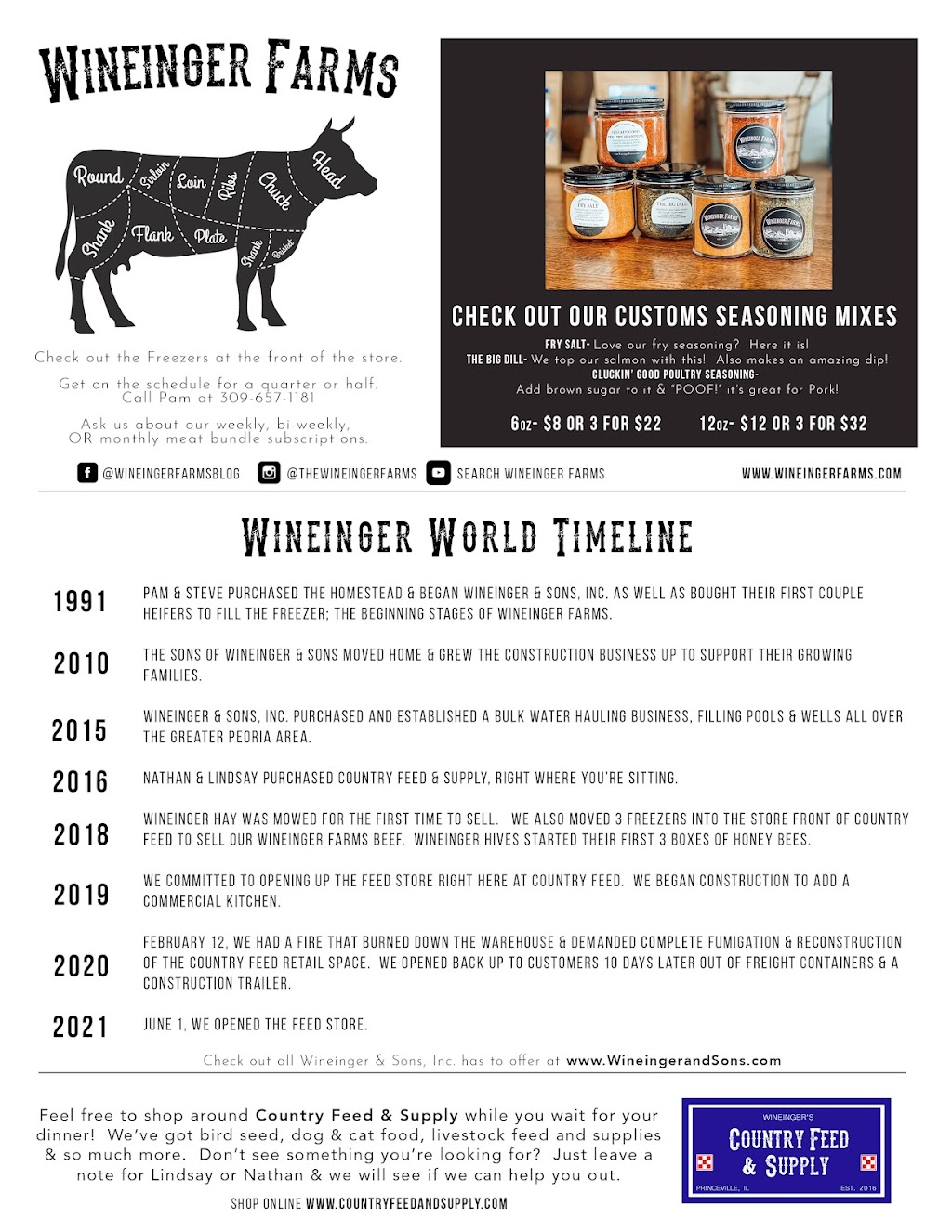 The Feed Store Princeville | restaurant | 128 S Sante Fe Ave, Princeville, IL 61559, USA | 3093853333 OR +1 309-385-3333