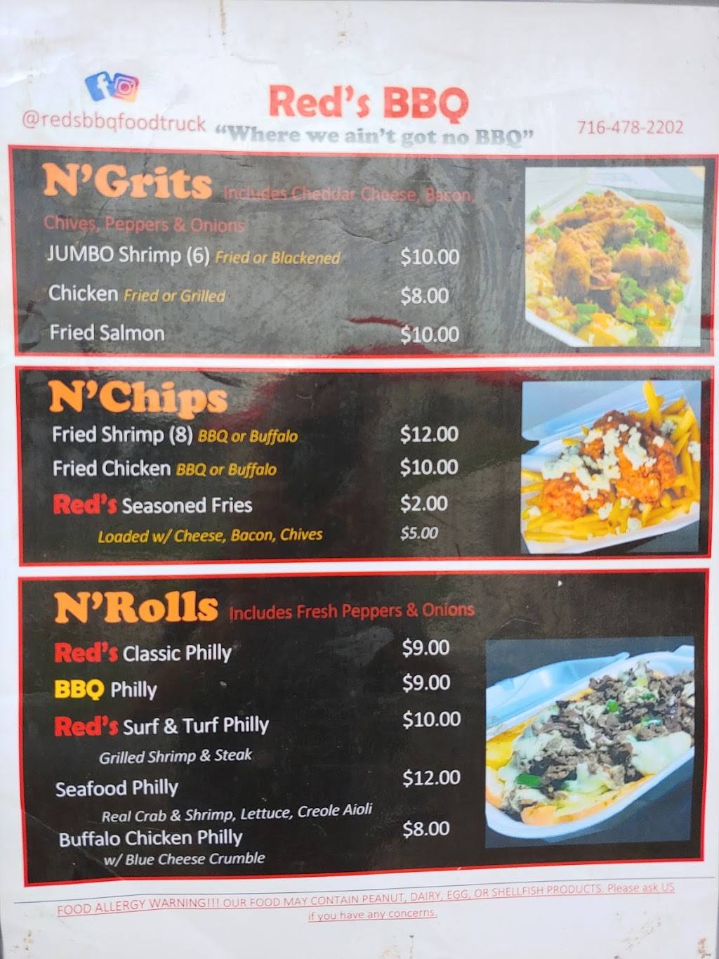 Reds BBQ | restaurant | 8505 E Adamo Dr, Tampa, FL 33619, USA | 7164702202 OR +1 716-470-2202