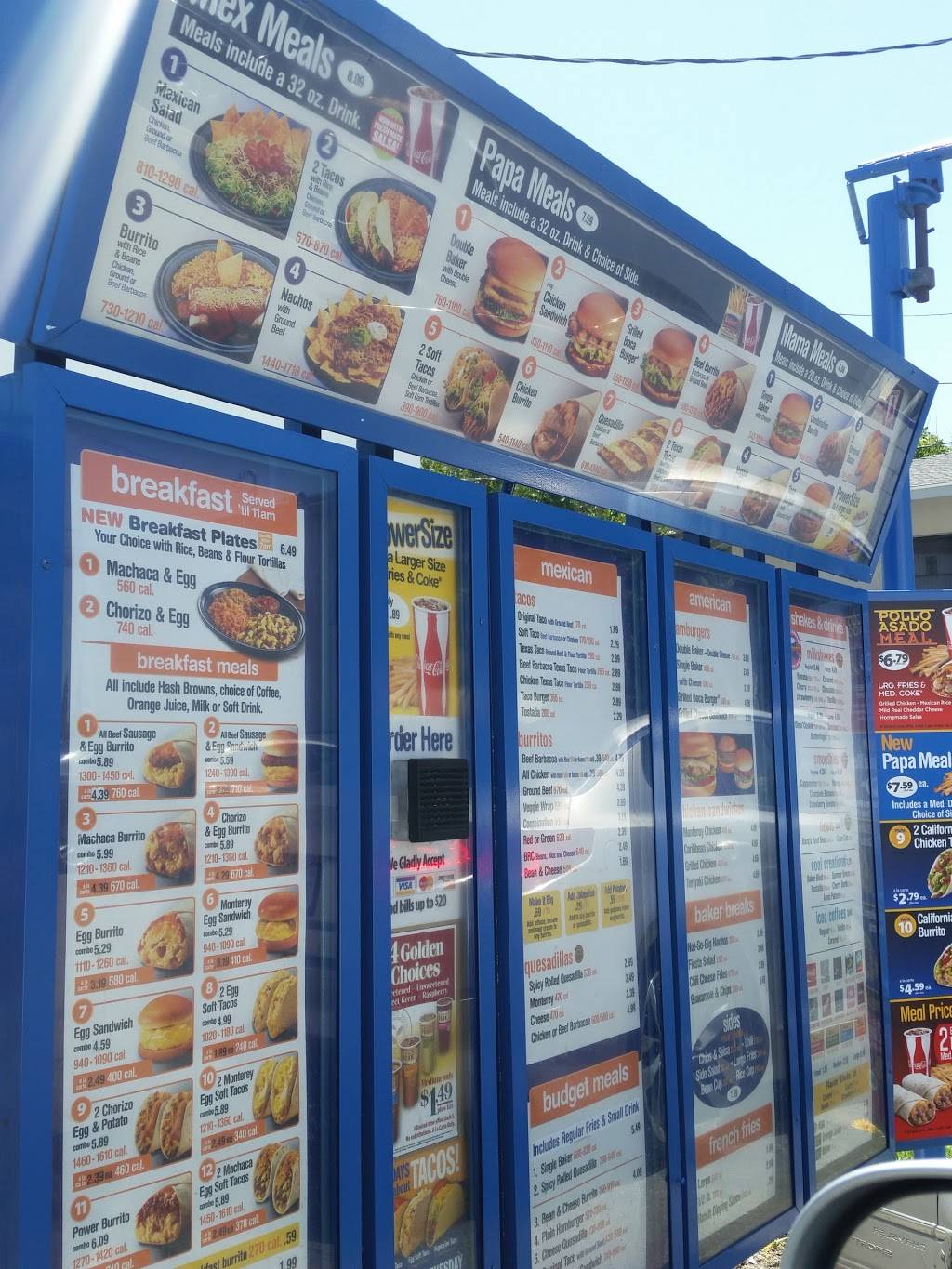 Bakers Drive-Thru | restaurant | 2180 N Waterman Ave, San Bernardino, CA 92404, USA | 9098845233 OR +1 909-884-5233