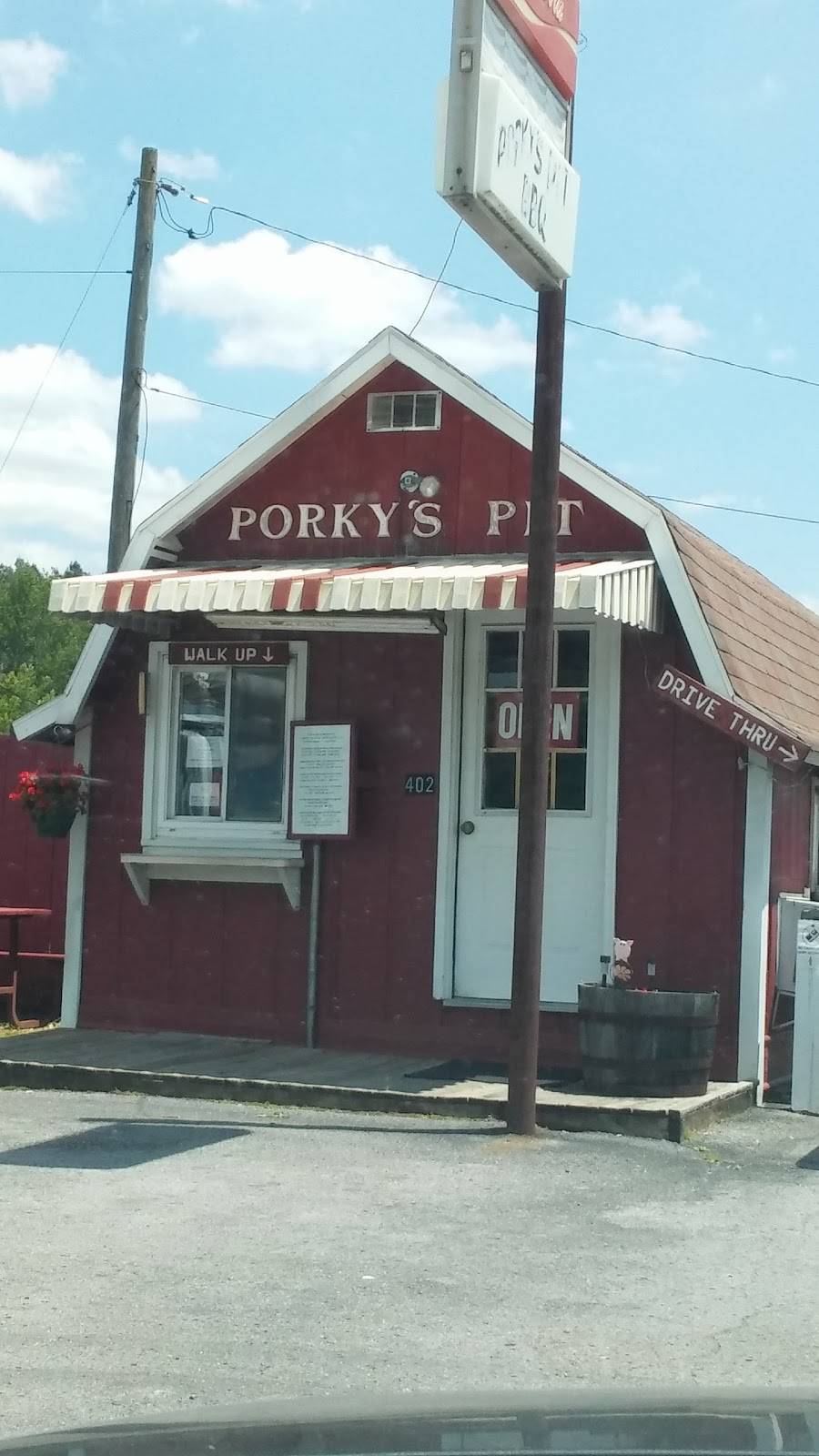 Porkys Pit BBQ | restaurant | 402 McMinnville Hwy, Manchester, TN 37355, USA | 9317289648 OR +1 931-728-9648