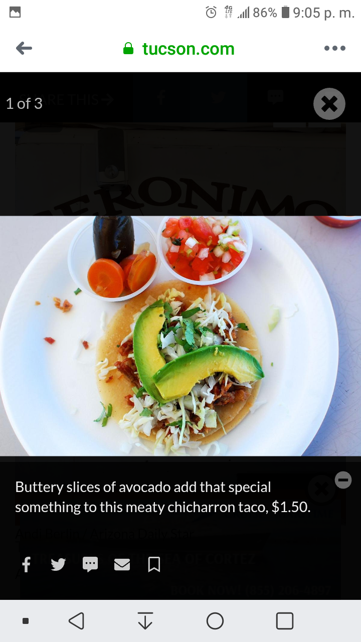 Geronimos Mexican food | restaurant | 3350 W Valencia Rd, Tucson, AZ 85746, USA | 5208913976 OR +1 520-891-3976